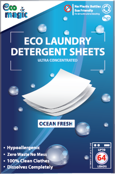 Eco Laundry Detergent Sheets - Ocean Fresh