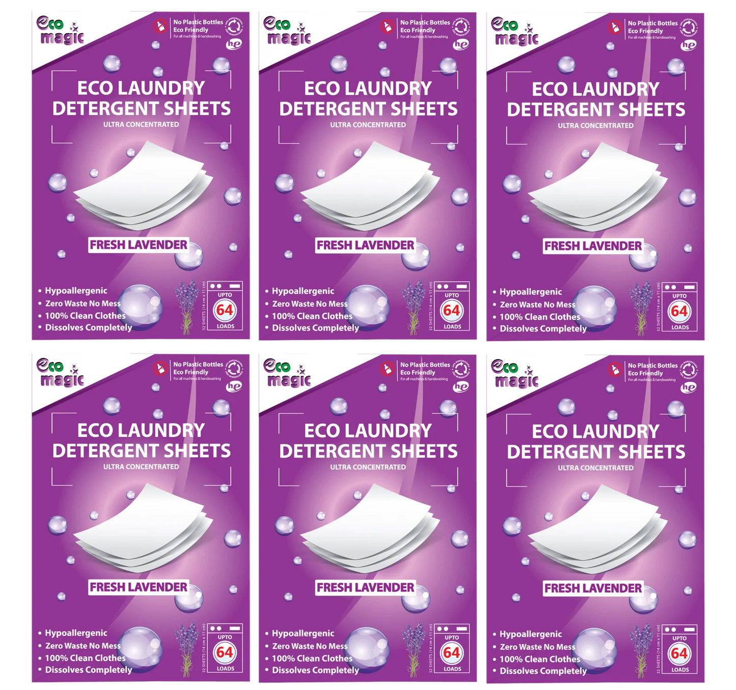 Eco Laundry Detergent Sheets - 10 Pack Bundle