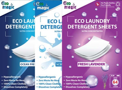 Eco Laundry Detergent Sheets - Ocean Fresh