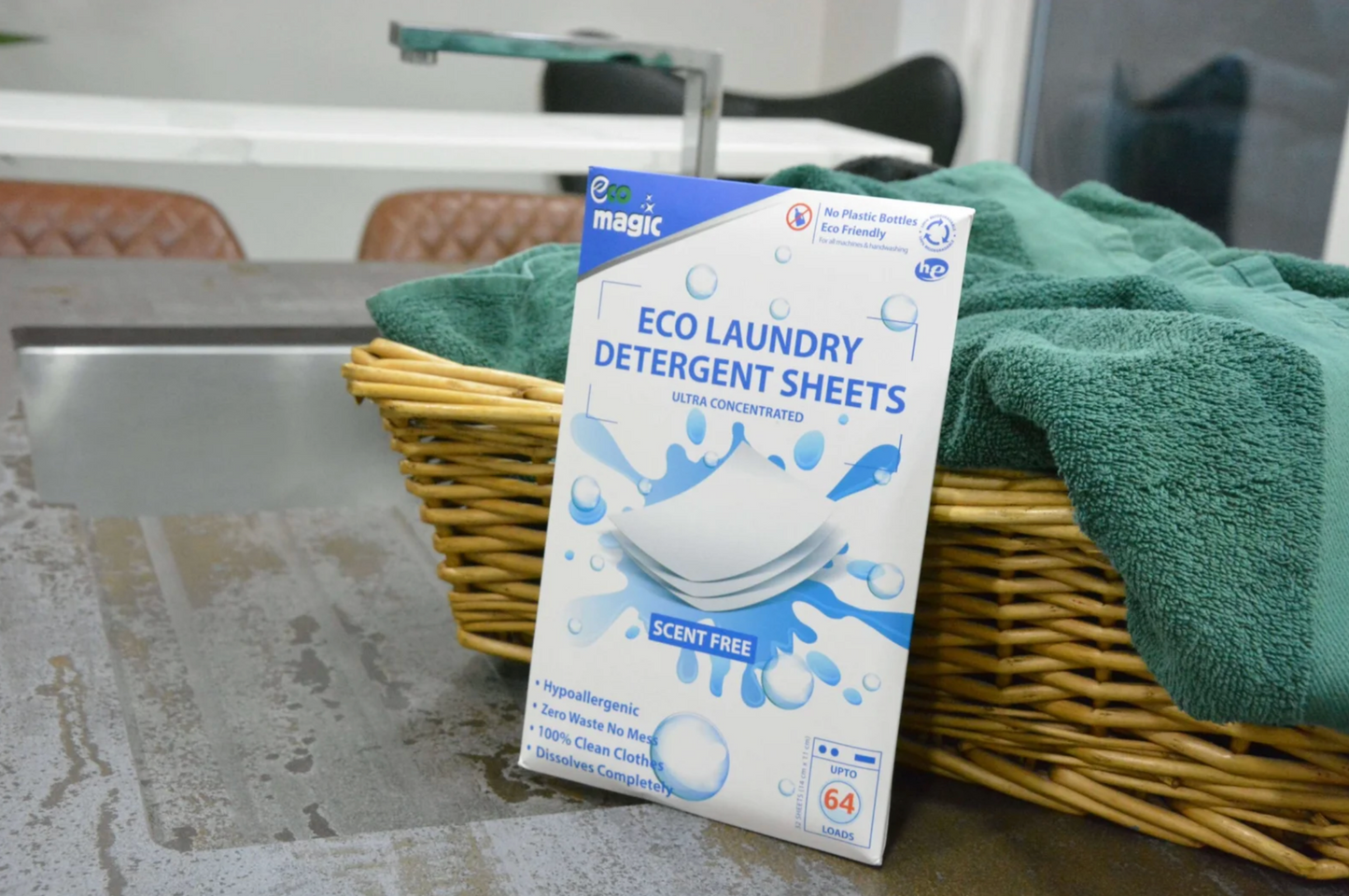 Eco Laundry Detergent Sheets - Scent Free